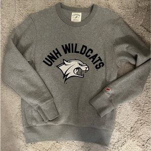 League Gray College Sweatshirt, Size Small